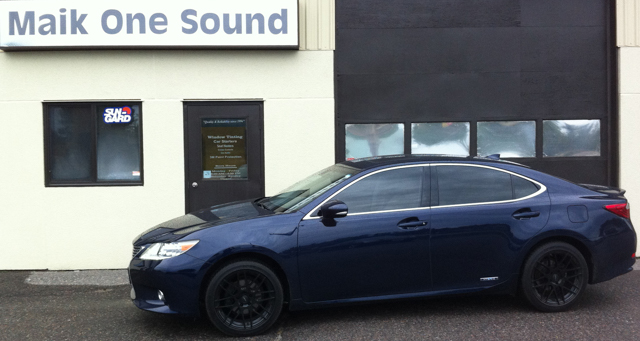 Lexus ES300h 2015 with professional window tint in North Bay